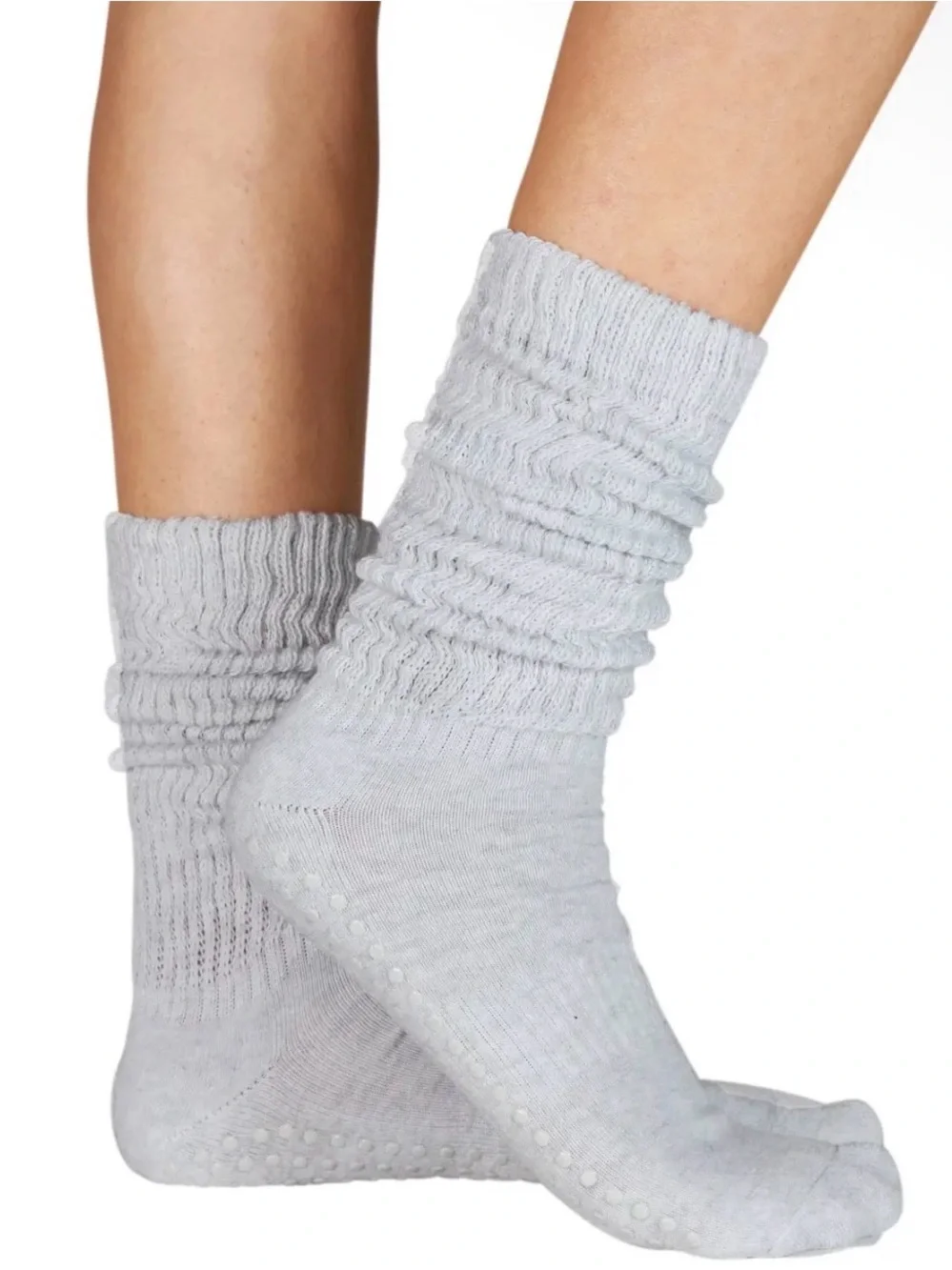 Souls. Grey Cloud Socks — Non-Slip Slouch Socks size Medium / Large